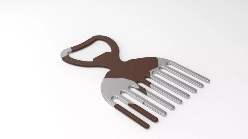 Beard-Comb-Bottle-Opener hair comb