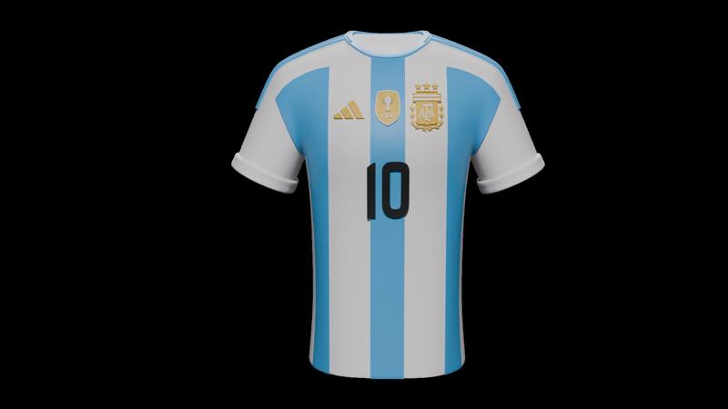 ARGENTINA NATIONAL SOCCER JERSEY : AMERICAN CUP : MESSI 10 : 2024
