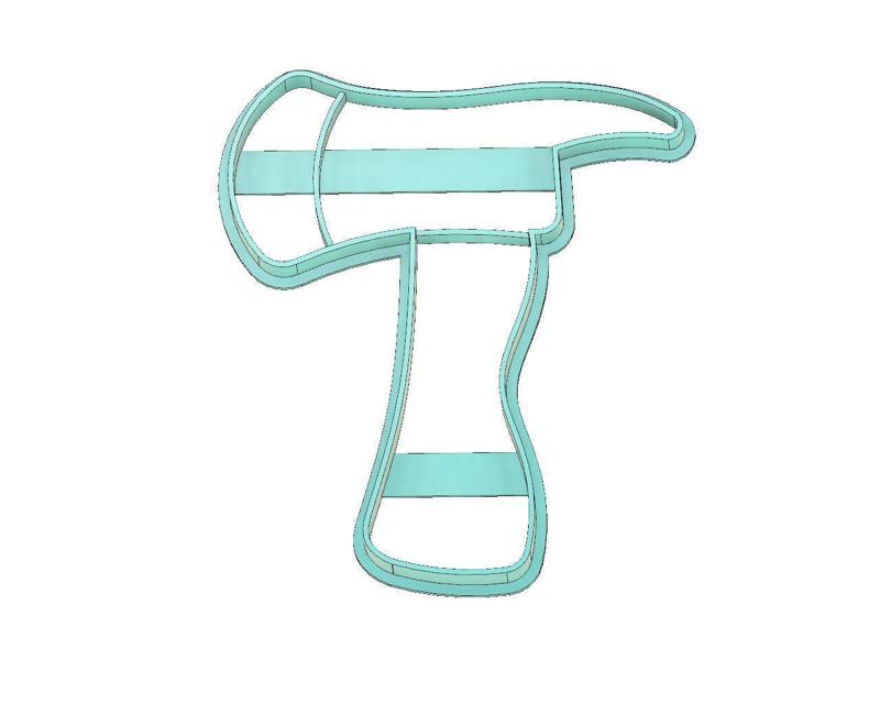 AXE COOKIE CUTTER, FIREMAN AXE COOKIE CUTTER, FIREFIGHTER COOKIE CUTTER, FIREMAN COOKIE CUTTER, CHILDREN COOKIE CUTTER, COOKIE CUTTER, FONDANT CUTTER, FIREFIGTHTER, FIRE, AXE, FIREMAN AXE