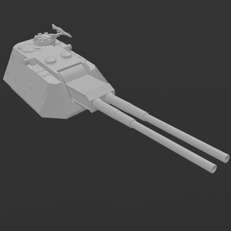 E-100 or Maus Flakpanzer Turret for Dust Warfare 1947