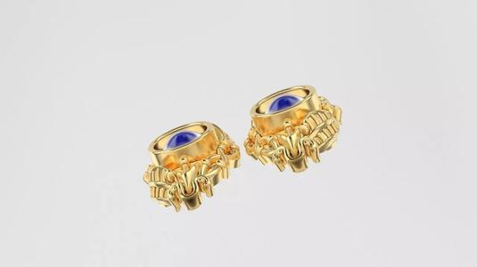 pearl filigree earring