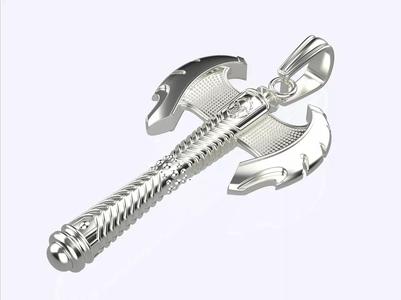 Amulet double-sided Ax of Perun