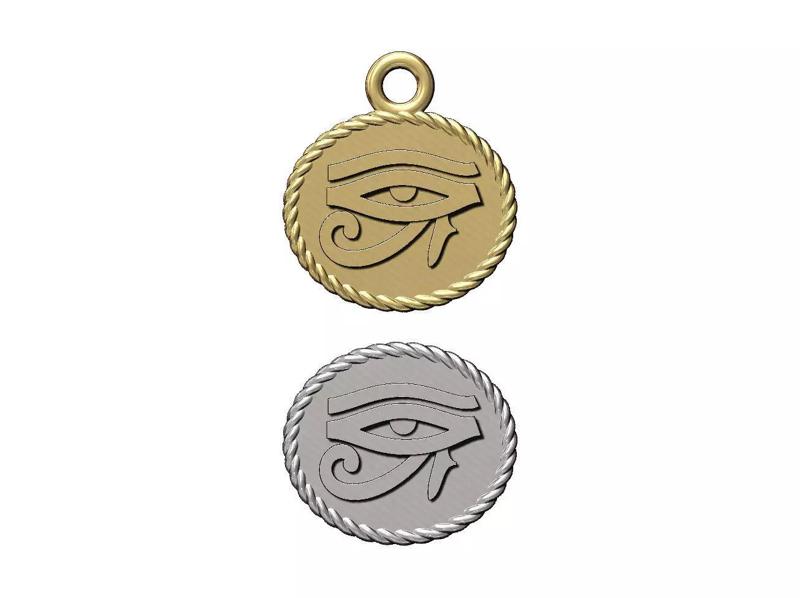 Eye of Horus rope ornament and charm