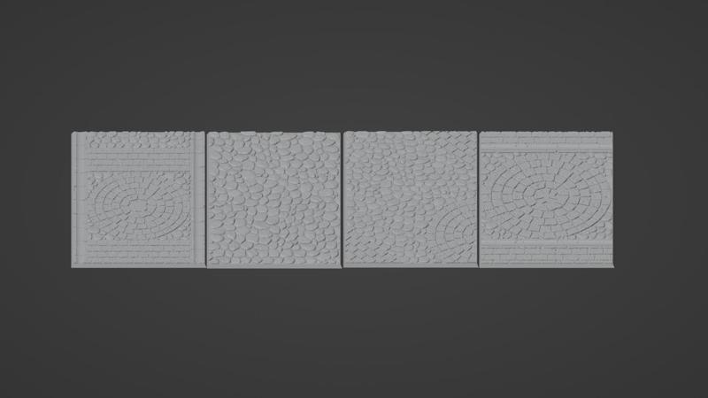 100x150mm cobblestone bases