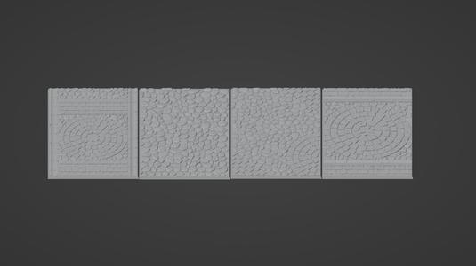 100x150mm cobblestone bases