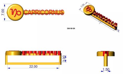 Capricorn zodiac apple watch charm