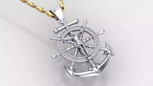 Anchor Jesus Diamond-D2