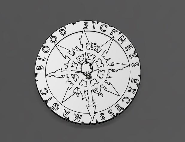 CHAOS SPACE MARINES TOKENS 10TH ED.