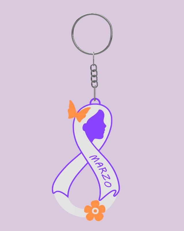 Key ring/tie commemorating March 8 (women's day)