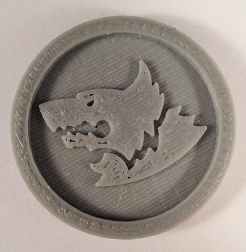 40mm X 4mm Token - Marker of Space Wolves 40K Bits