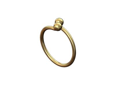 Interlocking kiss clasp motif band US size 6 7 8 3D print model