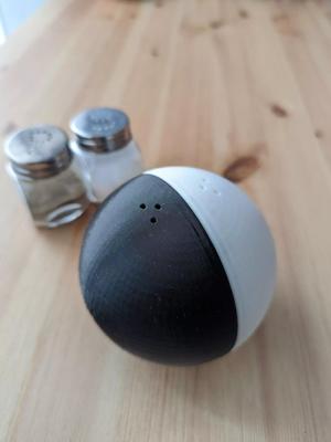 Salt And Pepper Sphere Shaker Set With Invisible Magnet