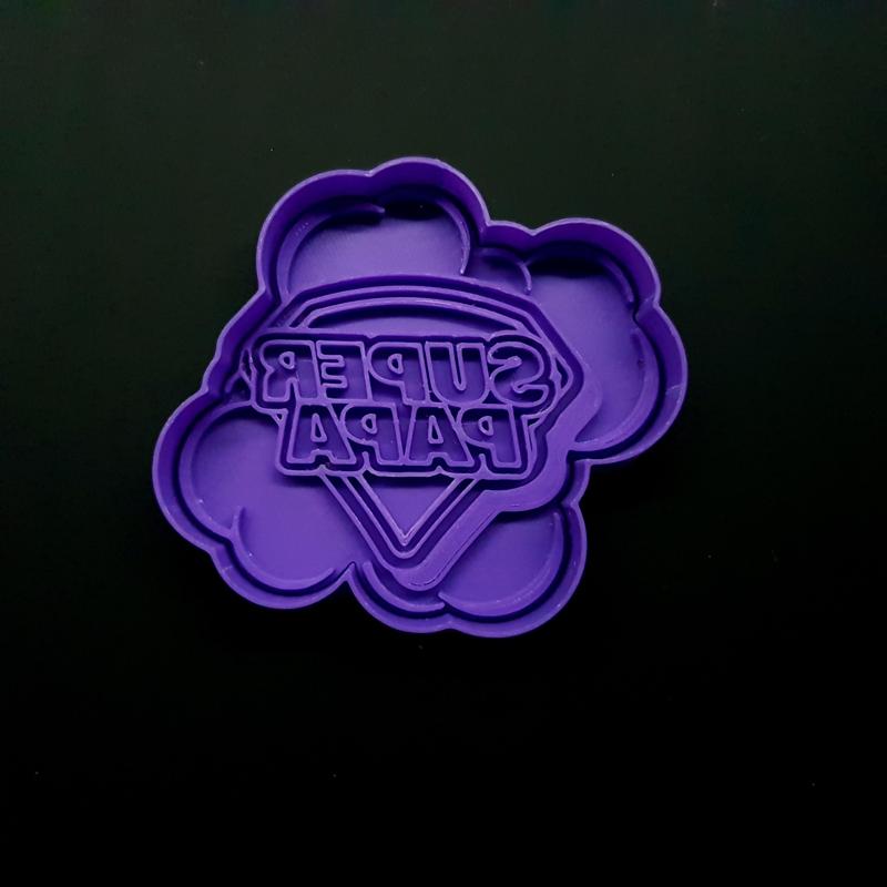 Super dad cookie cutter cookie cutter