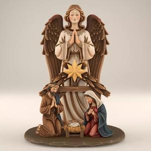Nativity Scene separated STL for 3D Print
