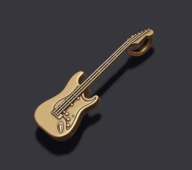 electric guitar pendant