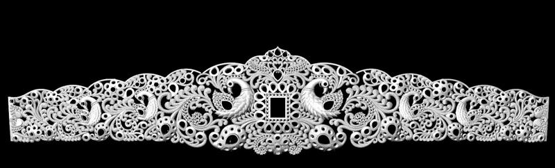 Beautiful Gold South Indian Traditional Hip Belt