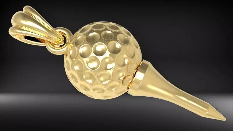 Golf Tee Pendant