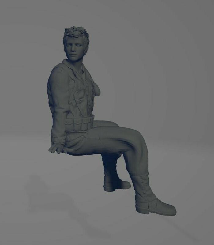 ww2 us inf. Tank Rider3