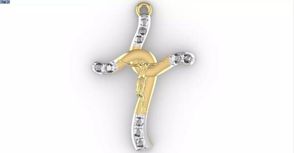 JESUS CROSS DIAMOND PENDANT