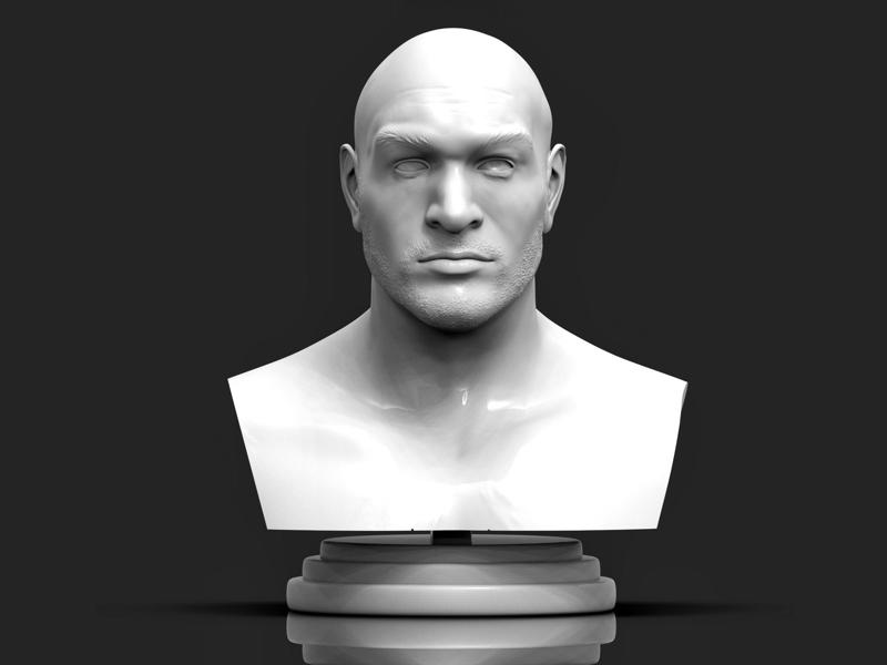 Tyson Fury 3D Printable Bust