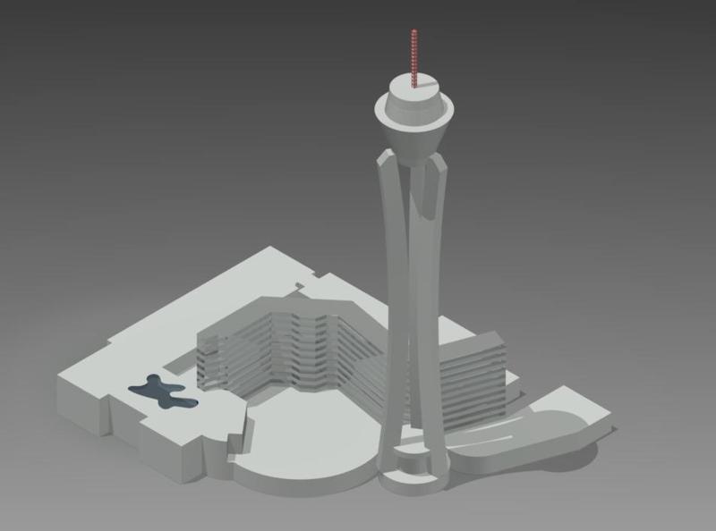 Las Vegas Stratosphere Hotel and Casino - The Tallest Free Standing Observation Tower in the US