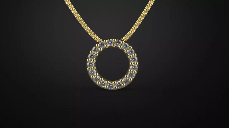Circle pendant for 3d printer and for casting model