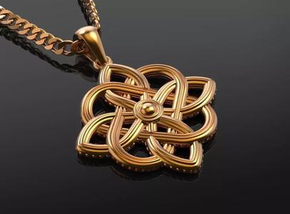 Celtic knotwork jewelry  pendant Norse viking amulet
