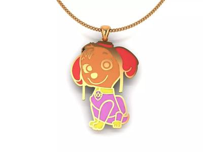 Children s enamel pendant