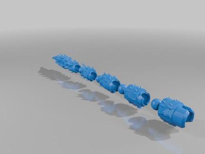 Articulated Nergigante dragon