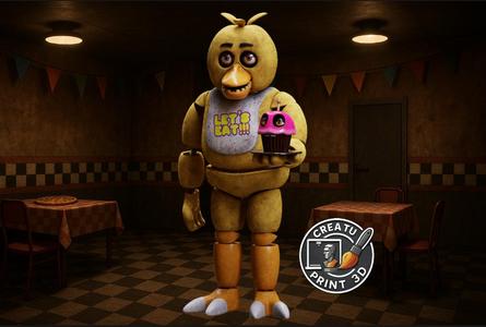 Five Nights at Freddy's 3D Printable Model / FNAF Girl 3D Printable Model