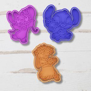 cutter cookie lilo and angel , lilo