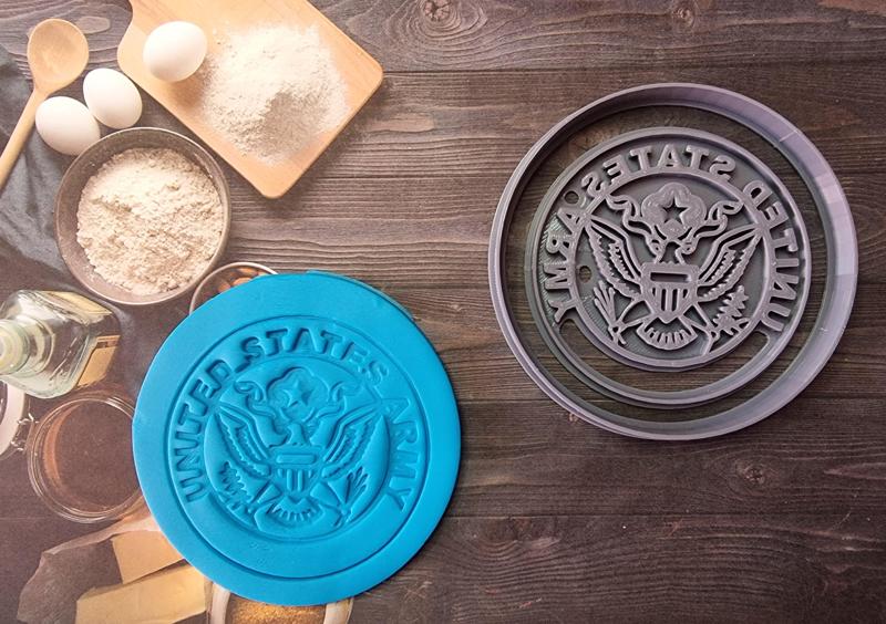 COOKIE CUTTER = STAMP / CORTADOR DE GALLETAS = ESTAMPILLA - US ARMY + Veteran
