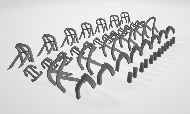 US Headlight Periscope Guards Sherman 1/72