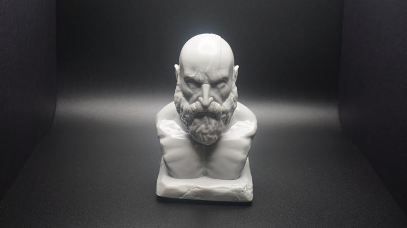 Kratos figure, God Of War, Kratos Bust, Video Game Figure, Gamer gift, Kratos sculpture, Kratos 3d print (1)