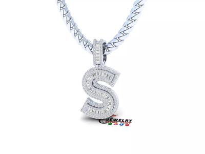 Custom Initial S Letter Diamond  A to Z Alphabet Bug Necklace