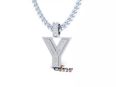 Custom Initial Y Letter Diamond  A to Z Alphabet Bug Necklace