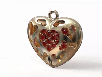 Pendant heart PN 160