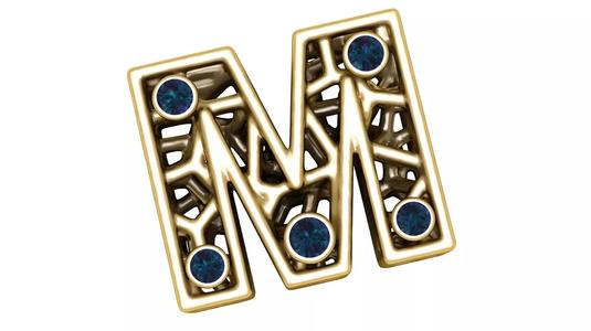 SIMPLE ALPHABET L PENDANT 3D PRINTABLE MODEL