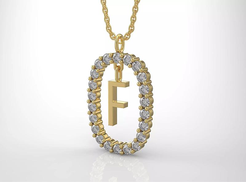 Pendant Letter F