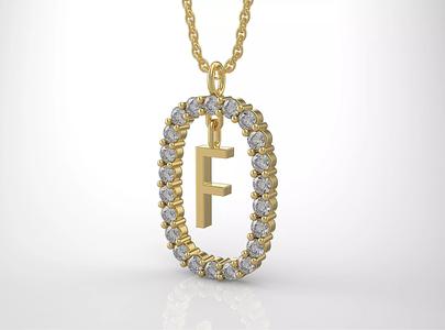 Pendant Letter F