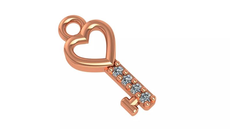 Love Key Pendant