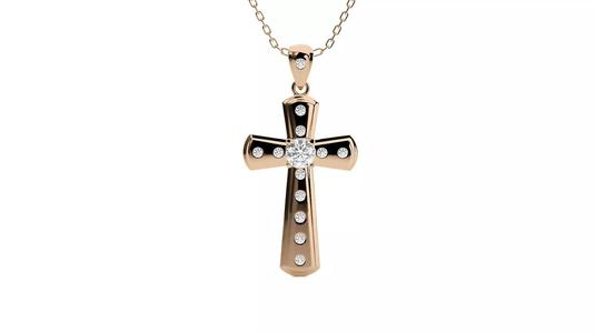 Jesus Holy  Cross Pendant 3dm stl renders details