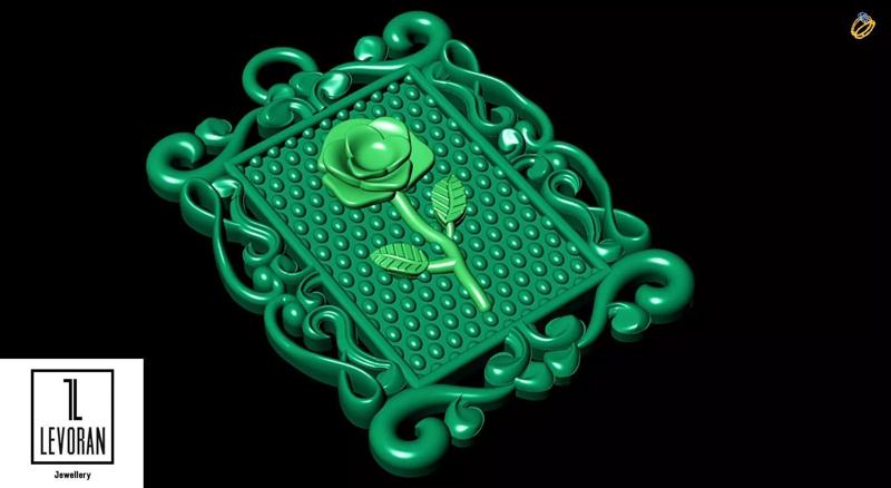 Rose necklace stl file