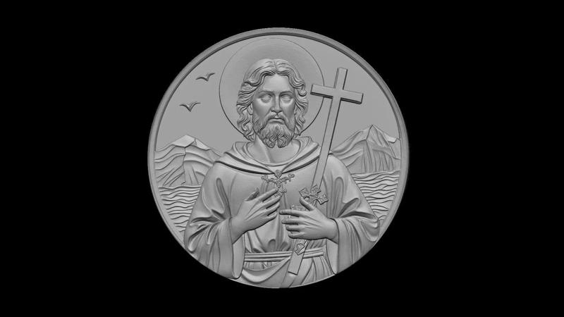 Saint Christopher Pendant for 3D Printing