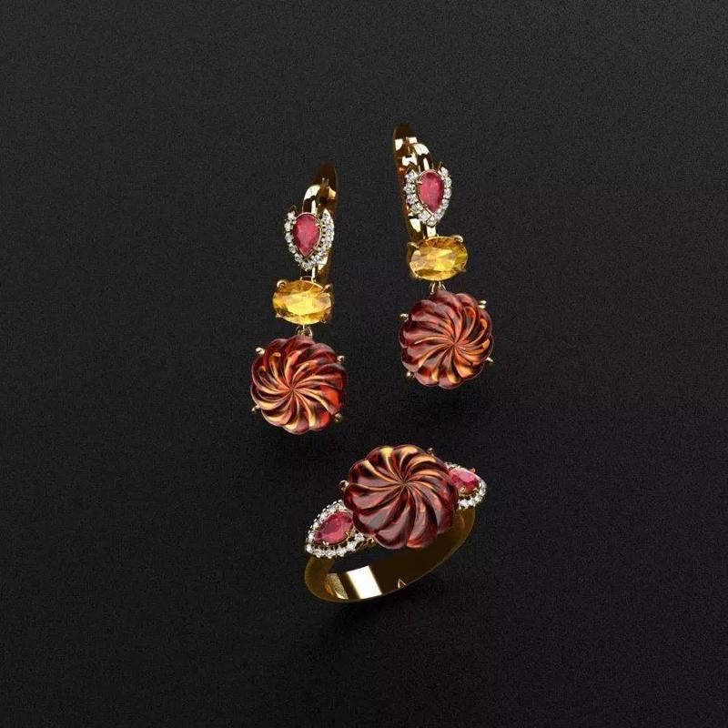 Ring and Earrings