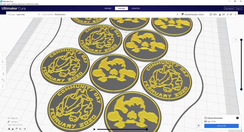 Pokemon Go Community Day #26 coin - Rhyhorn