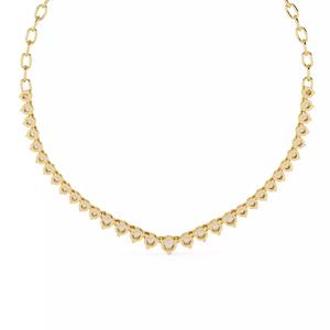 Vintage Classic Luxury USA Round Diamond Necklace