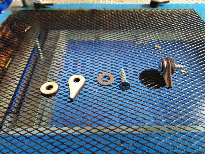 Plywood sheet hold down clips for K40