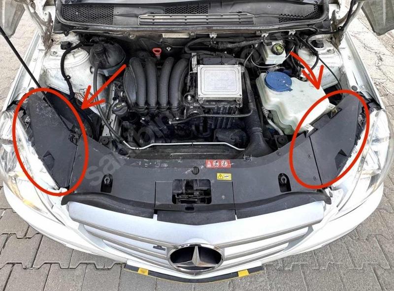 Mercedes B160 headlight cover