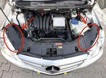 Mercedes B160 headlight cover